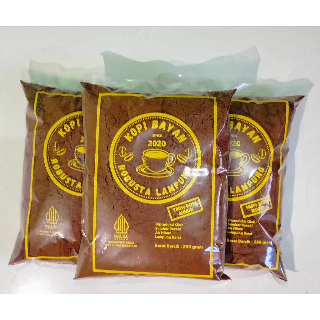 

Kopi Robusta Lampung- 100% Murni 250gram