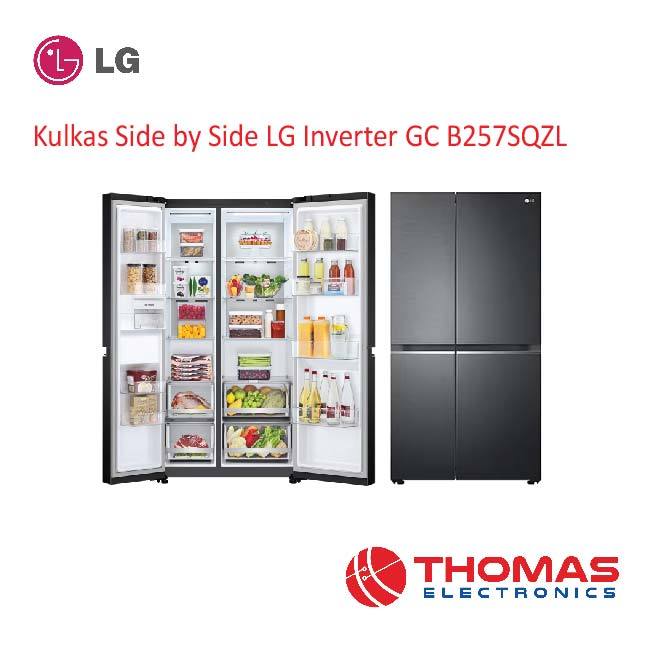Kulkas Side by Side LG Inverter GC B257SQZL 257 SQZL Garansi Resmi