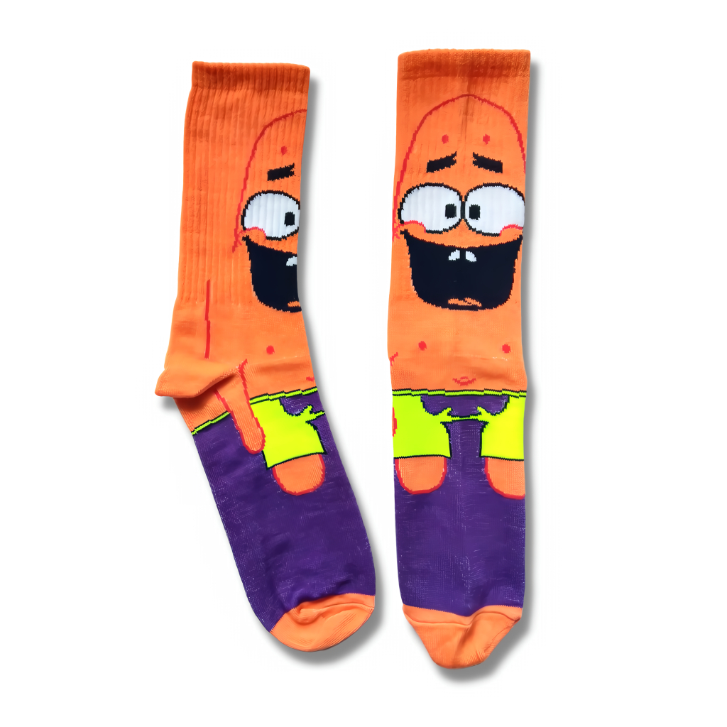 Kaos Kaki Motif Patrick Star Spongebob / Kaos Kaki Patrick Star Spongebob / Kaos Kaki Motif Patrick 