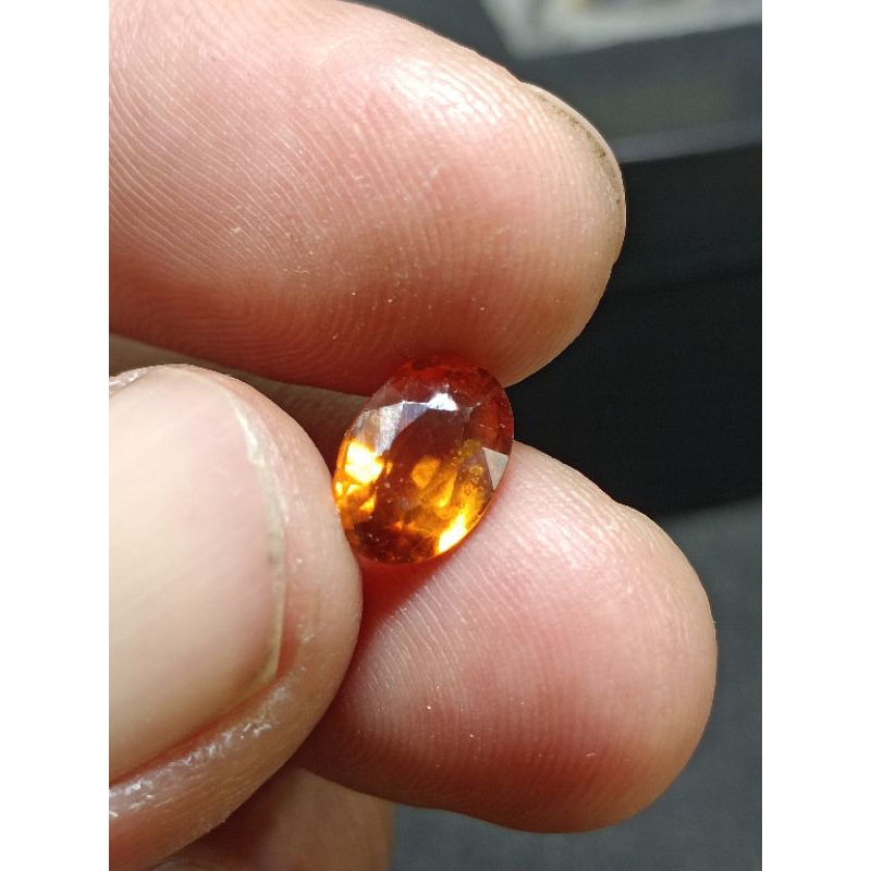 Natural Spersatite atau mandarin garnet srilangka
