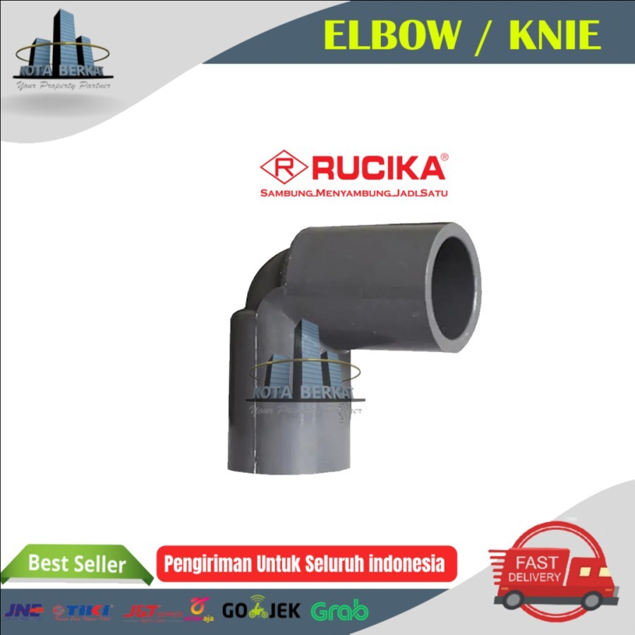 ELBOW / KNIE / KENI PVC SAMBUNGAN PIPA PVC RUCIKA 4 INCH