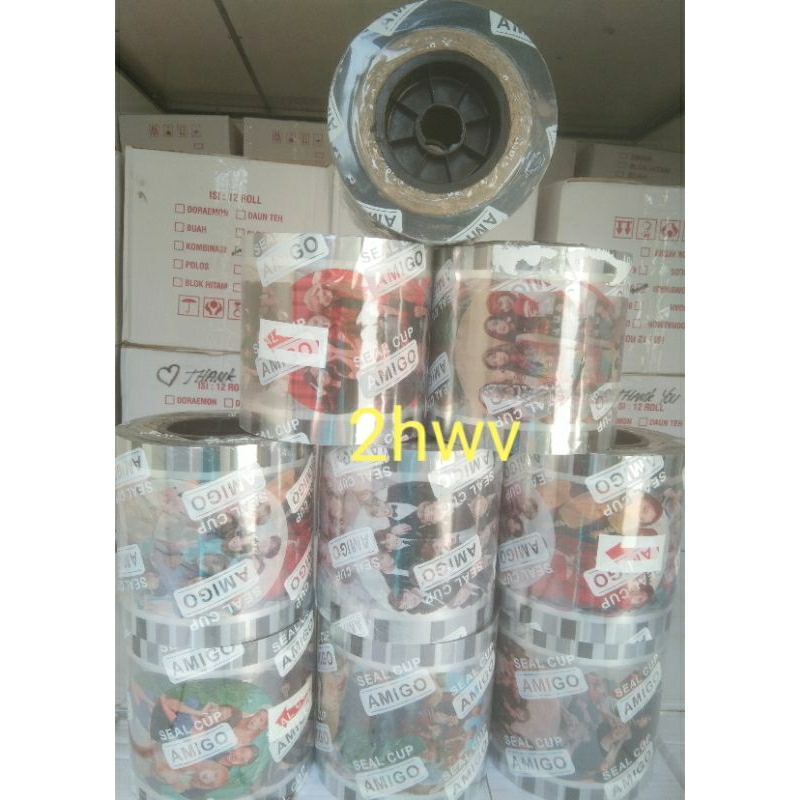 Seal Cup Lid Cup Sealer Motif KOREA BTS BlackPink 1200cup(Amigo)