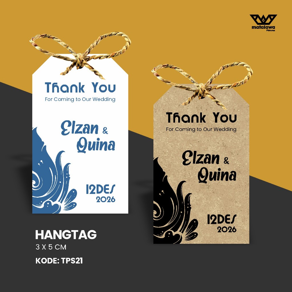 

Hang / souvenir tag custom edisi vintage ( murah / samson / craft / kraft / wedding / label / pernikahan / plant / tanaman / buket / florist / sovenir / ucapan terimakasih ) CODE 21