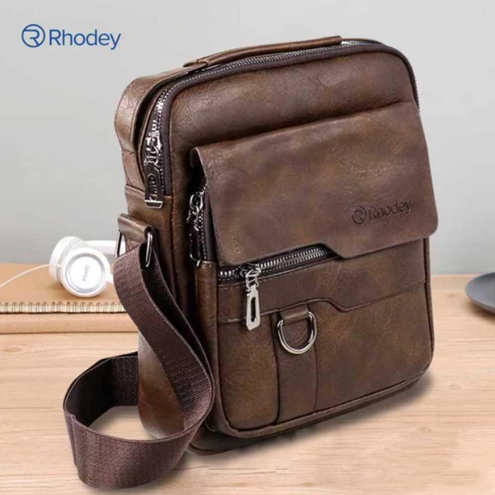 Rhodey {Tas Selempang Pria Kulit Premium Leather Bag - 1106-2W - Tas Selempang Pria Bahan Kulit Prem