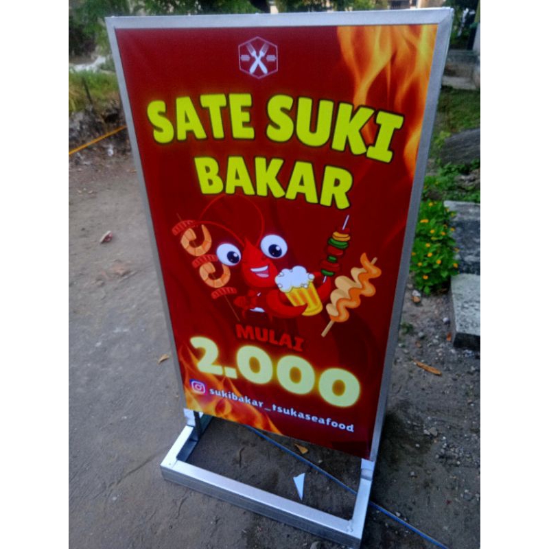 NEONBOX BESAR / STANDING BANNER LAMPU