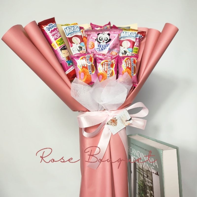 

BUCKET SNACK / BOUQUET SNACK /BUKET SNACK / FREE KARTU UCAPAN/ FREE PACKING DUS
