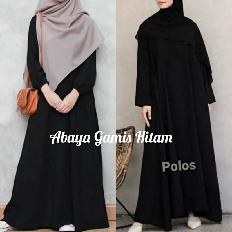 abaya arab gamis hitam abaya polos terbaru abaya jetblack abaya turkey
