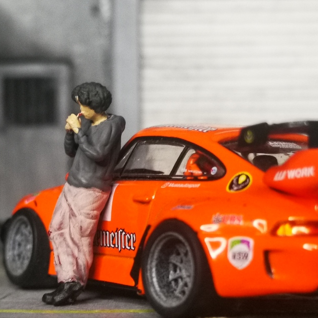 Figure 1 64 pria Akira Nakai Tipe 5 Diorama Maket Diecast Miniatur RWB  Hobby Japan HJ Minigt Mini G