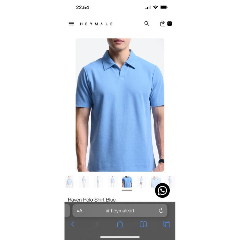 Raven Polo Heymale Blue