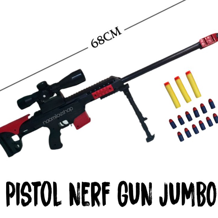 Hadir Terupdate  Mainan pistol Tembakan Model Nerf gun Soft Bullet Army Combat Sniper