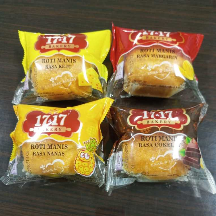 

ROTI MANIS 17.17 BAKERY || ROTI PANGGANG VARIAN RASA || 3O PCS