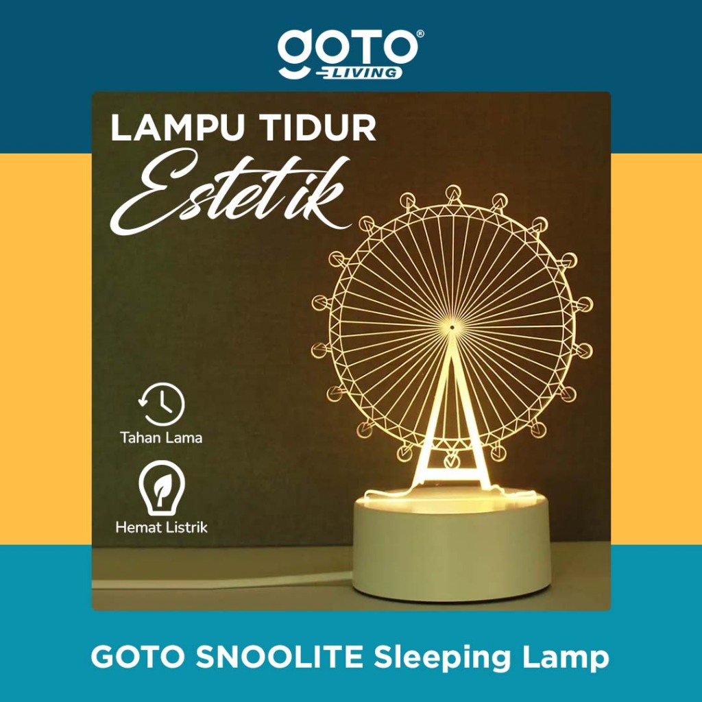 Goto Snoolite Lampu Tidur Karakter Aesthetic Hiasan Dekorasi Kamar LED