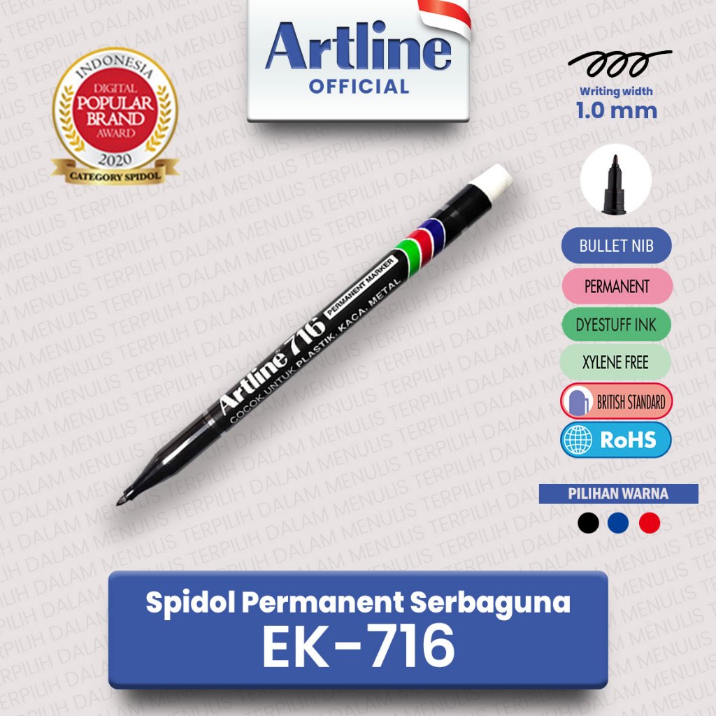 

ARTLINE Spidol Permanent Serbaguna Sketch Marker EK-716