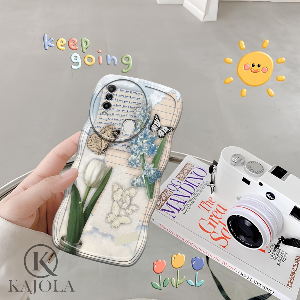 Case Gelombang OPPO A31 Motif Aesthetic Bahan Softcase silicon Lentur - Skin / Casing Handpone - Ces
