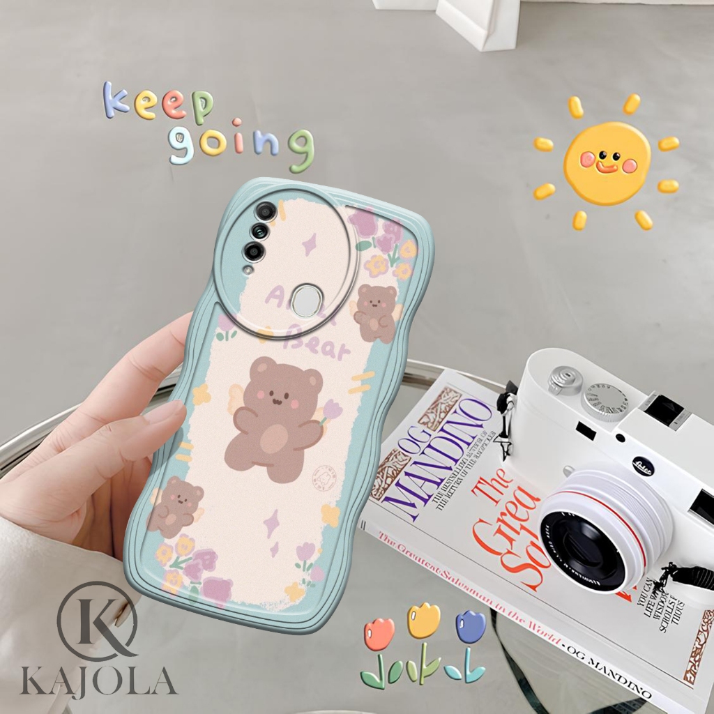 Case Gelombang OPPO A31 Motif Aesthetic Bahan Softcase silicon Lentur - Skin / Casing Handpone - Ces