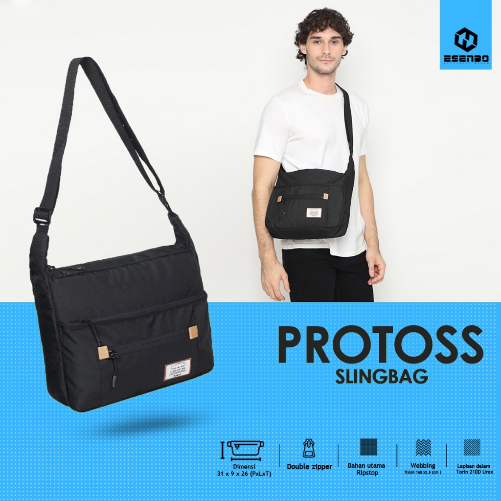 Tas Slingbag Pria FOURTYFOUR PROTOS - Tas Selempang Pria