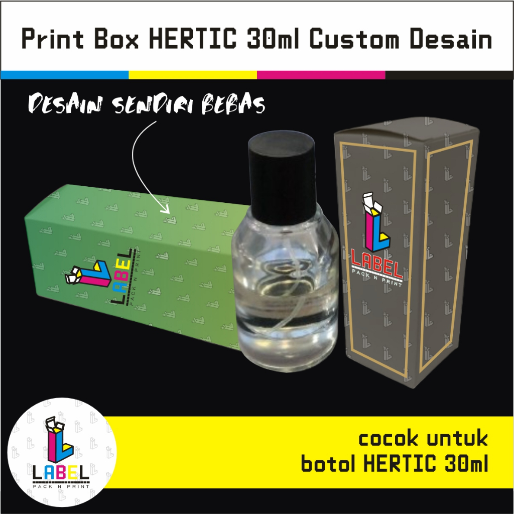 

Dus custom desain, box hertic 30ml ivory Box parfum hertic