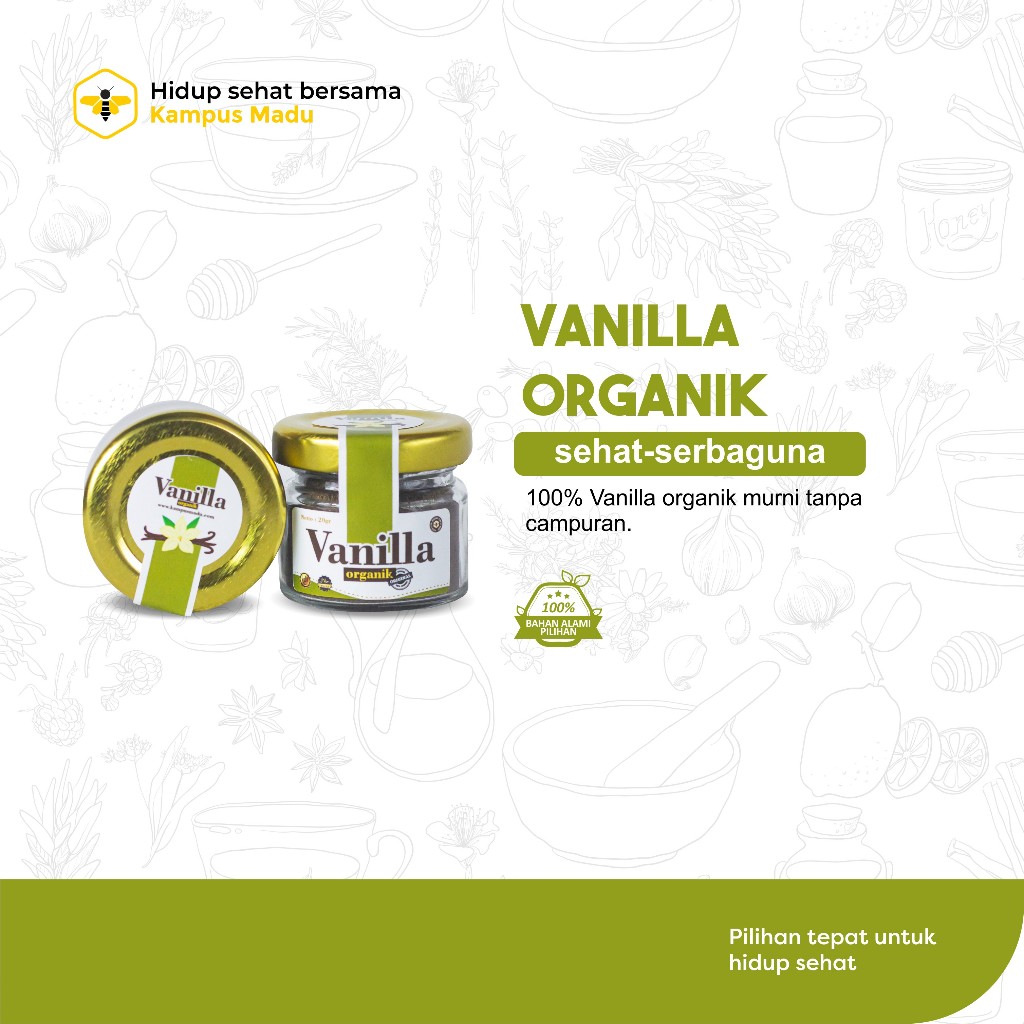 

Vanilla Powder / Vanilli Bubuk 100% Organik Bahan Herbal JSR