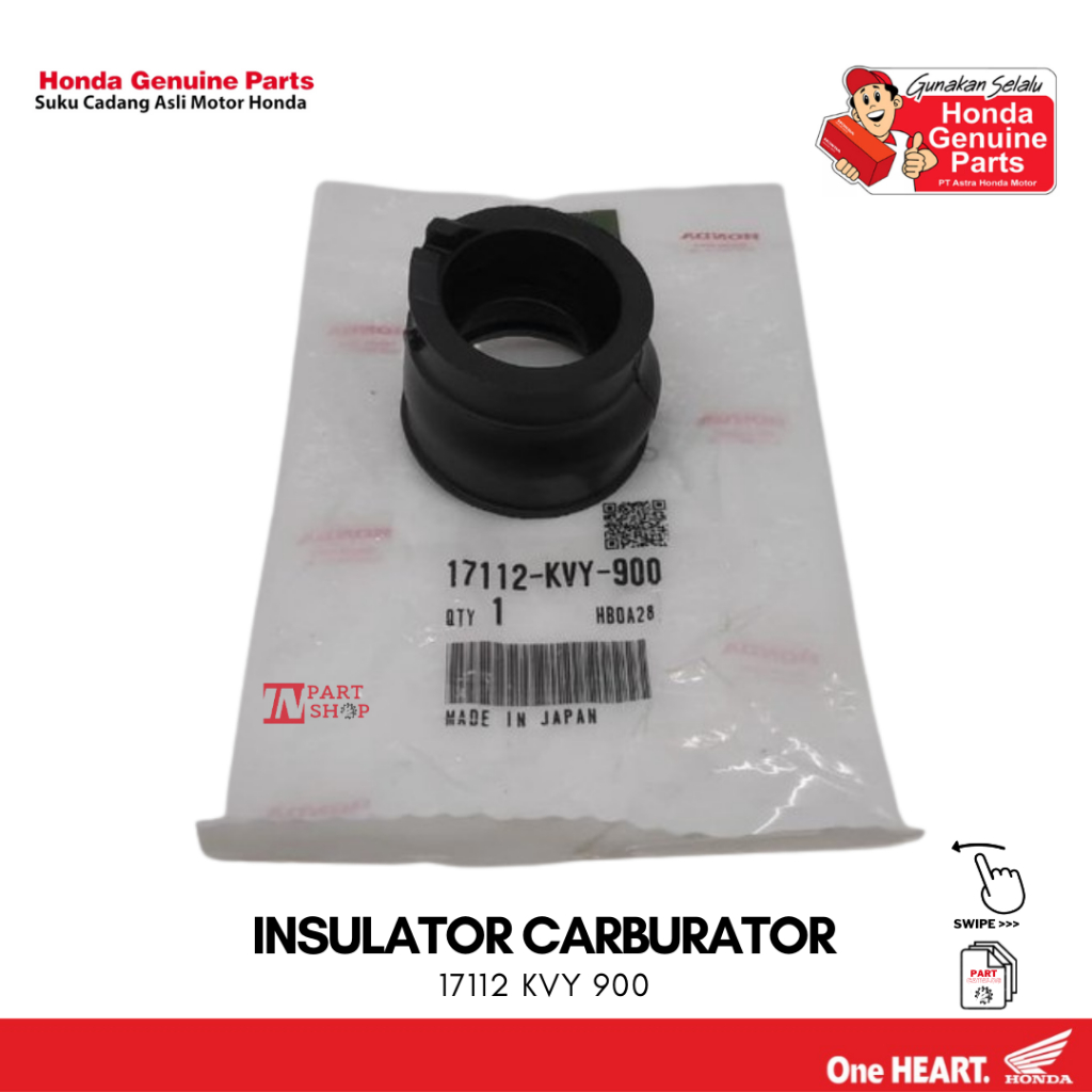 Karet Manifold (Insulator Carburator) - BeAT Karbu / 17112-KVY-900