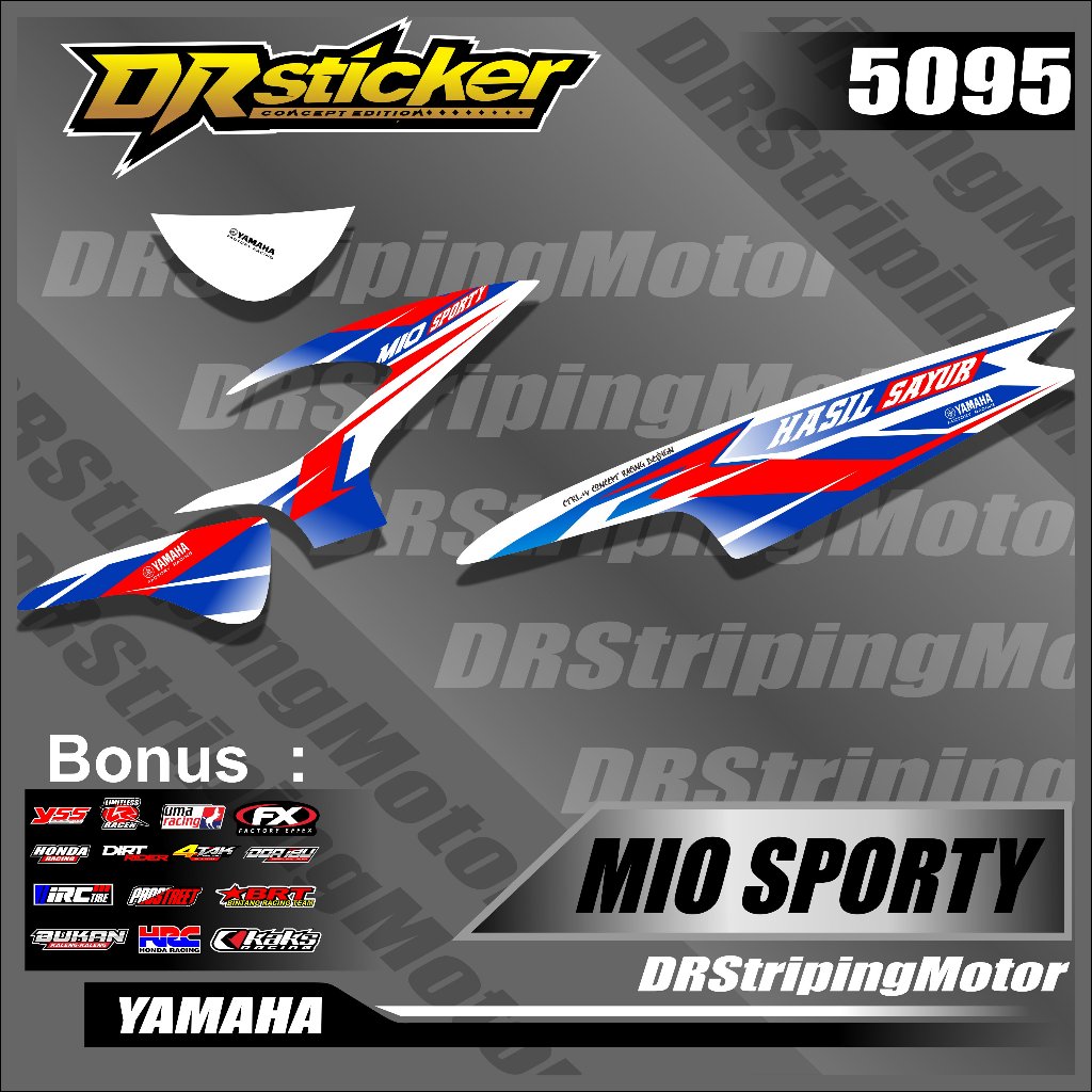 Stiker Variasi Motor Mio Sporty - Mio Sporty Keren Setiker Striping