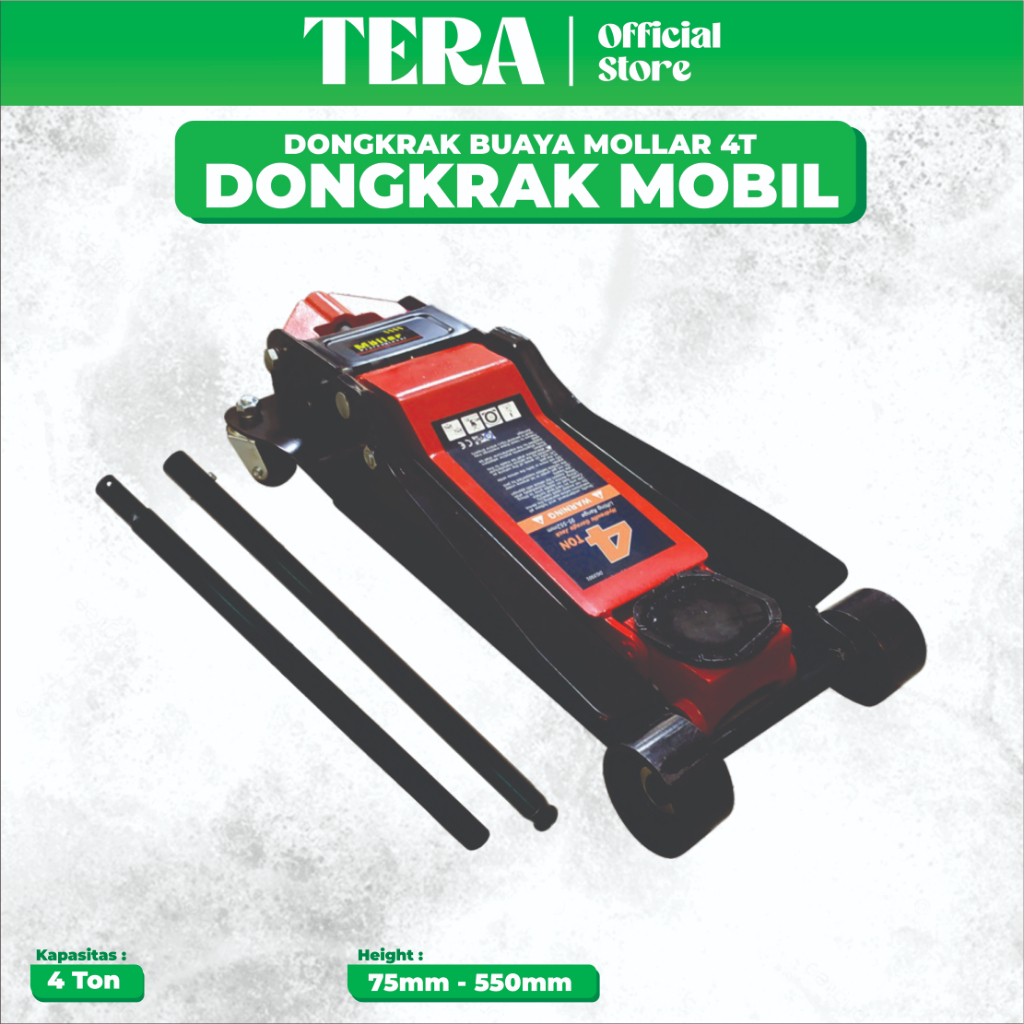 DONGKRAK BUAYA MOLLAR 4T Dongkrak Buaya 4 Ton MOLLAR Hydraulic Floor 4Ton Dongkrak Mobil MOLLAR