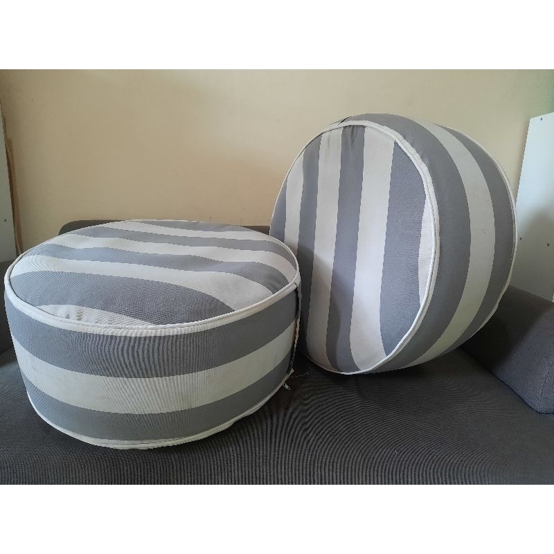 Take All Bantal Kursi Sofa Angin Lantai Lesehan Informa Stripes Abu