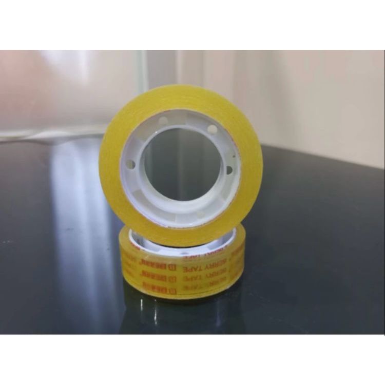 

Isolasi 1/2x10 GT / GoldTape Isolasi Kecil Bening / Selotip Kado