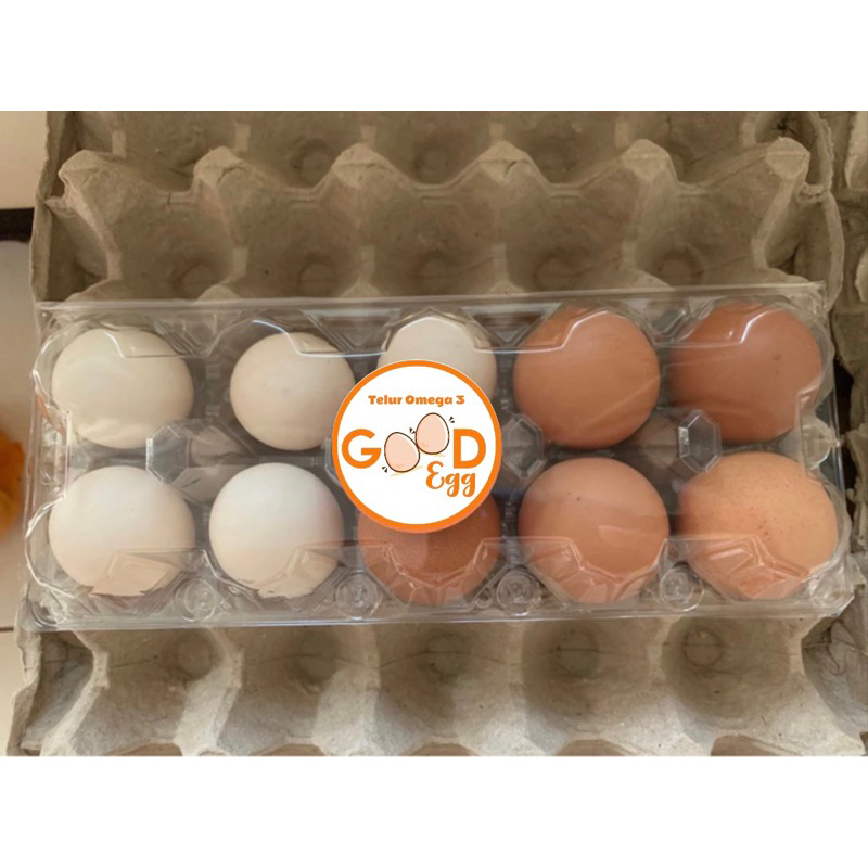 

[10butir] - Telur kampung omega mix Horen Omega