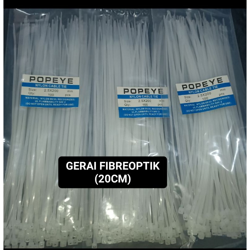 

Kabel Ties Ukuran 20cm 1pack isi 100pcs (GFO)