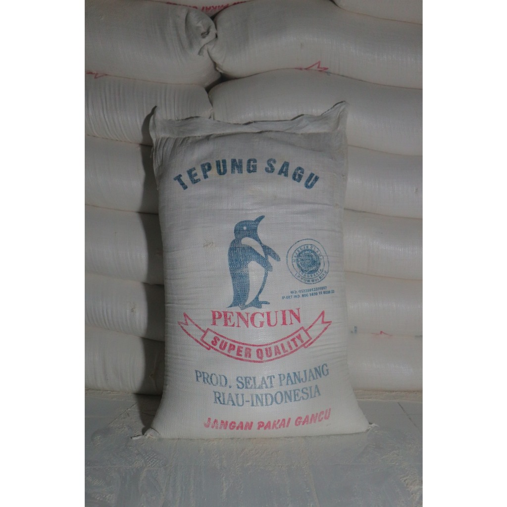 Tepung Sagu Rumbia Cap Penguin Repack 1 KG