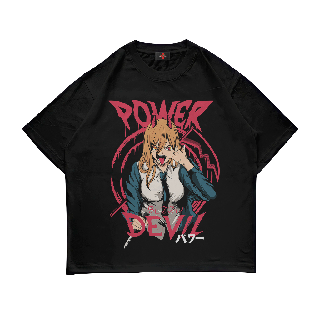 STARPERSON | KAOS ANIME CHAINSAWMAN POWER BLOOD DEVIL 24S | UNISEX | GRUNGE | Y2K | METAL | BOOTLEG 