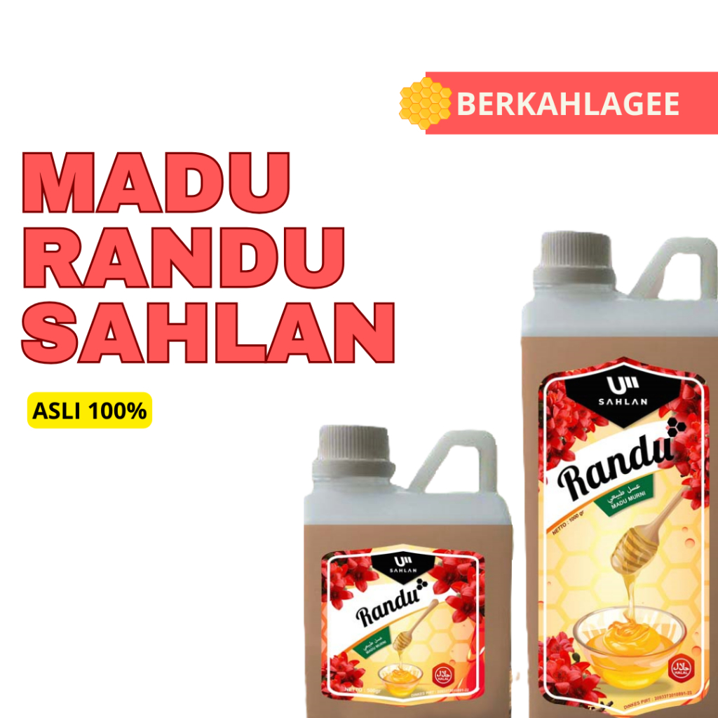 

madu randu 1kg / 500gr sahlan | madu randu