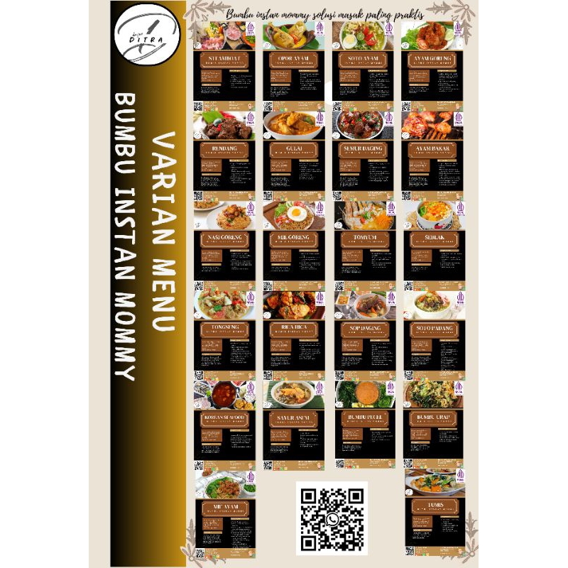 

Bumbu instan mommy 100 g ( opor, semur, gulai, rendang, sop, soto ayam, soto Padang, bakar, ayam goreng, tomyam )