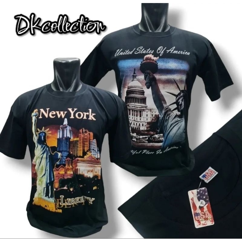 kaos hitam amerika souvenir kaos oleh oleh usa kaos newyork souvenir amerika