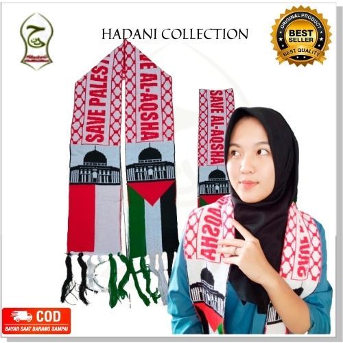 SYAL RAJUT PALESTINA | SELENDANG PALESTINA  | SYAL RAJUT MANUAL | SYAL RAJUT