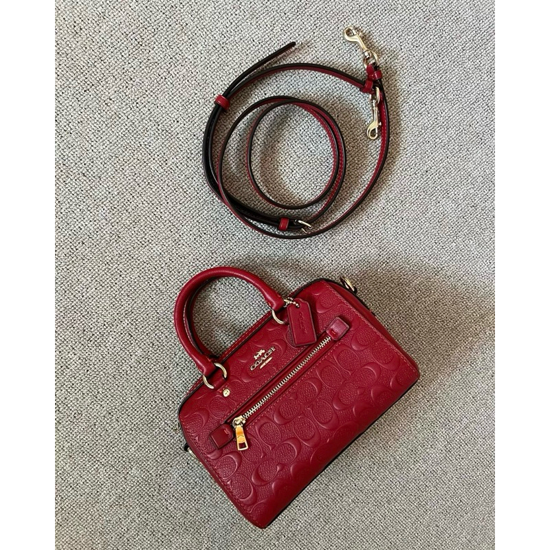 Preloved COACH Mini Rowan - Red