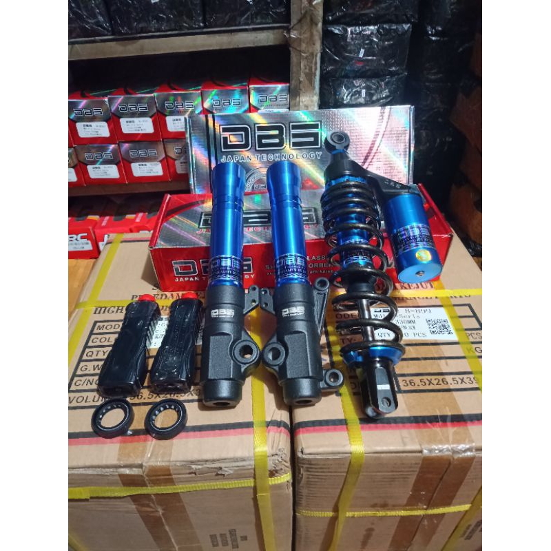 DBS Shock Belakang + Tabung Shock Depan +seal+oli shock ukuran 310/330 bisa untuk all matic honda ya