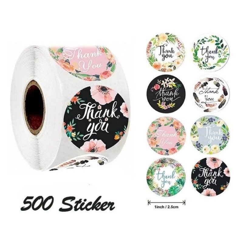 

[isi 500] sticker thank you / stiker label thank you