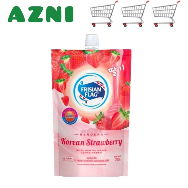 

FRISIAN FLAG Susu Kental Manis Korean Strawberry 260 g