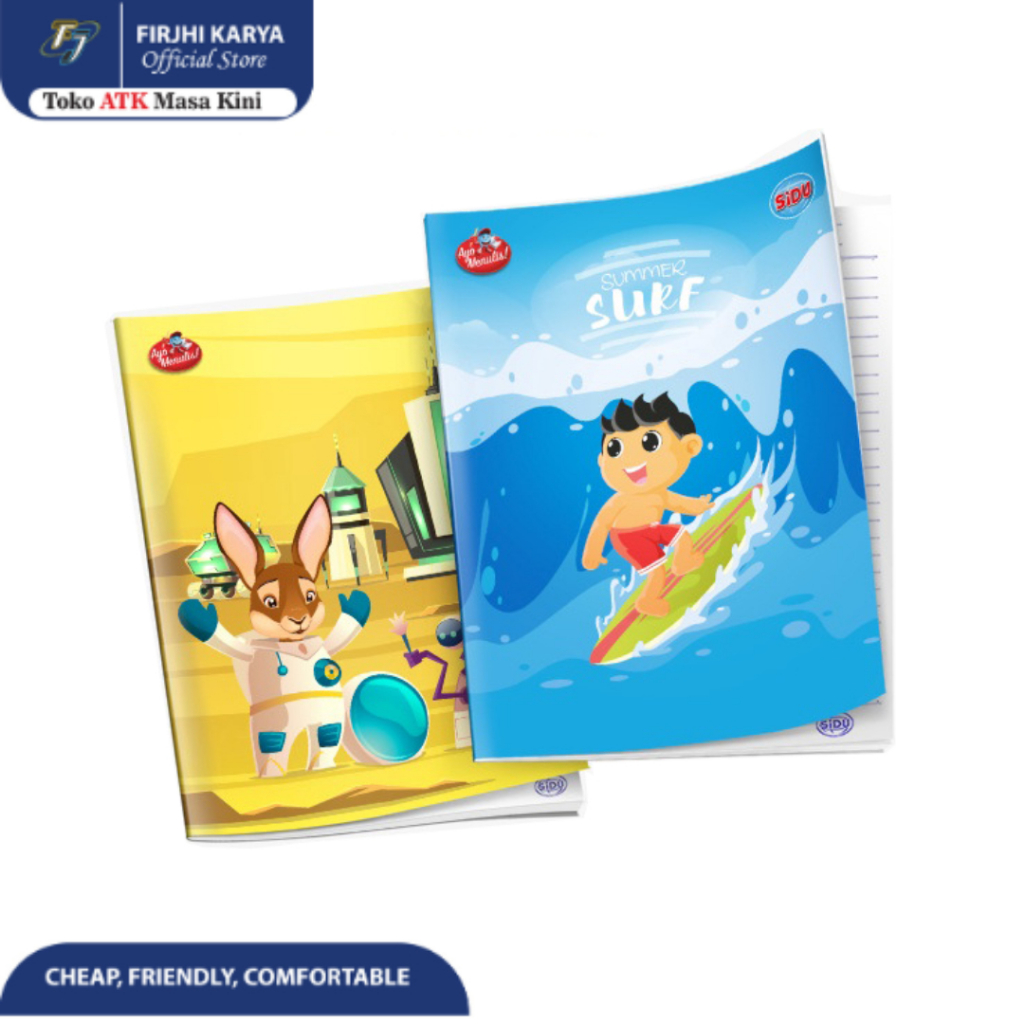 

Buku Tulis 100 Lembar - Sidu karakter