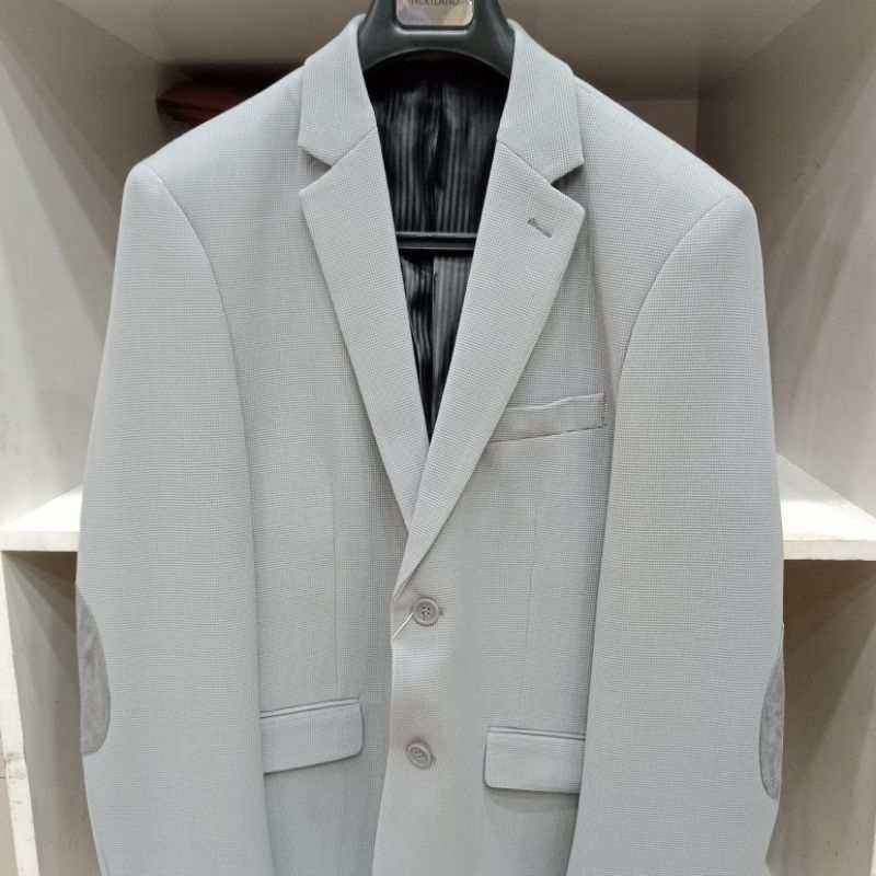 blazer pria jumbo jas blazer abu abu import berkualitas