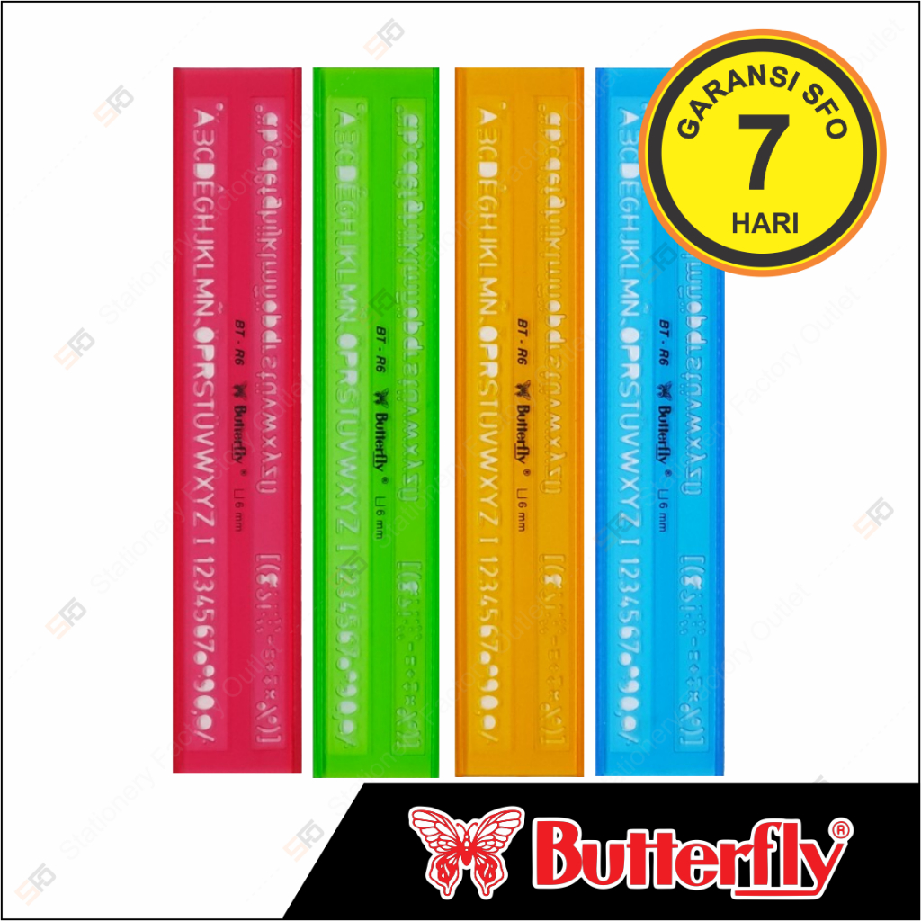 

Penggaris Cetakan Butterfly BT - R6