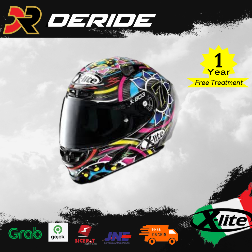 HELM XLITE X-803 RS ULTRA CARBON CHAZ DAVIES 023 CARBON FULL FACE SNI