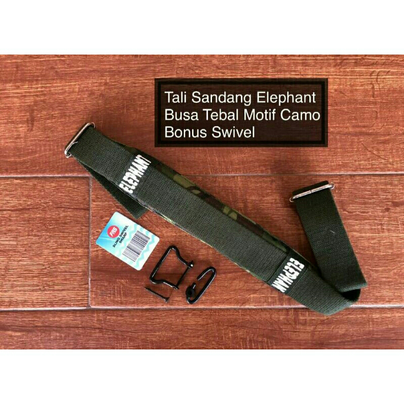 talu sandang elephant plus swivel - tali sandang - tali sandang elephant busa tebal - swivel
