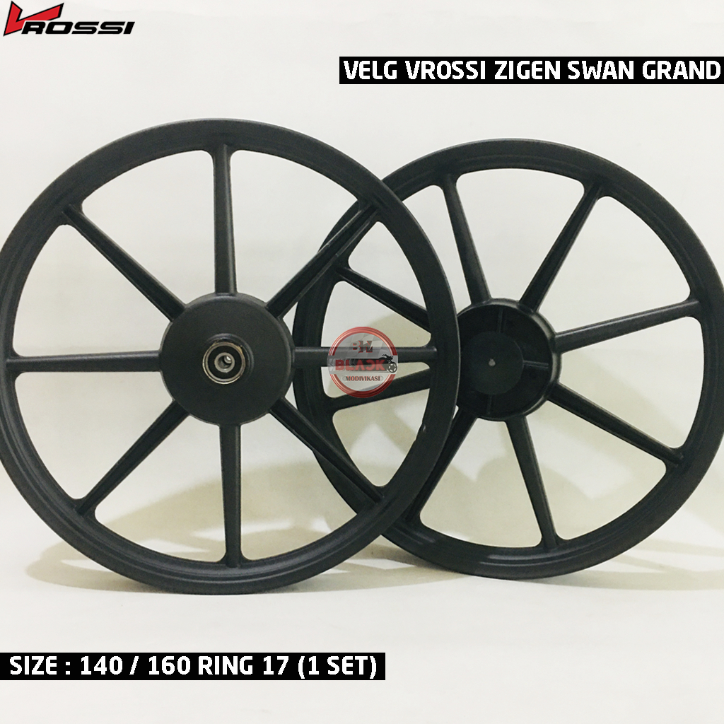 Velg V Rossi Zigen Swan Grand 1 Set Depan Belakang UK 140 / 160 Ring 17 Motor Grand Astrea Prima Sup