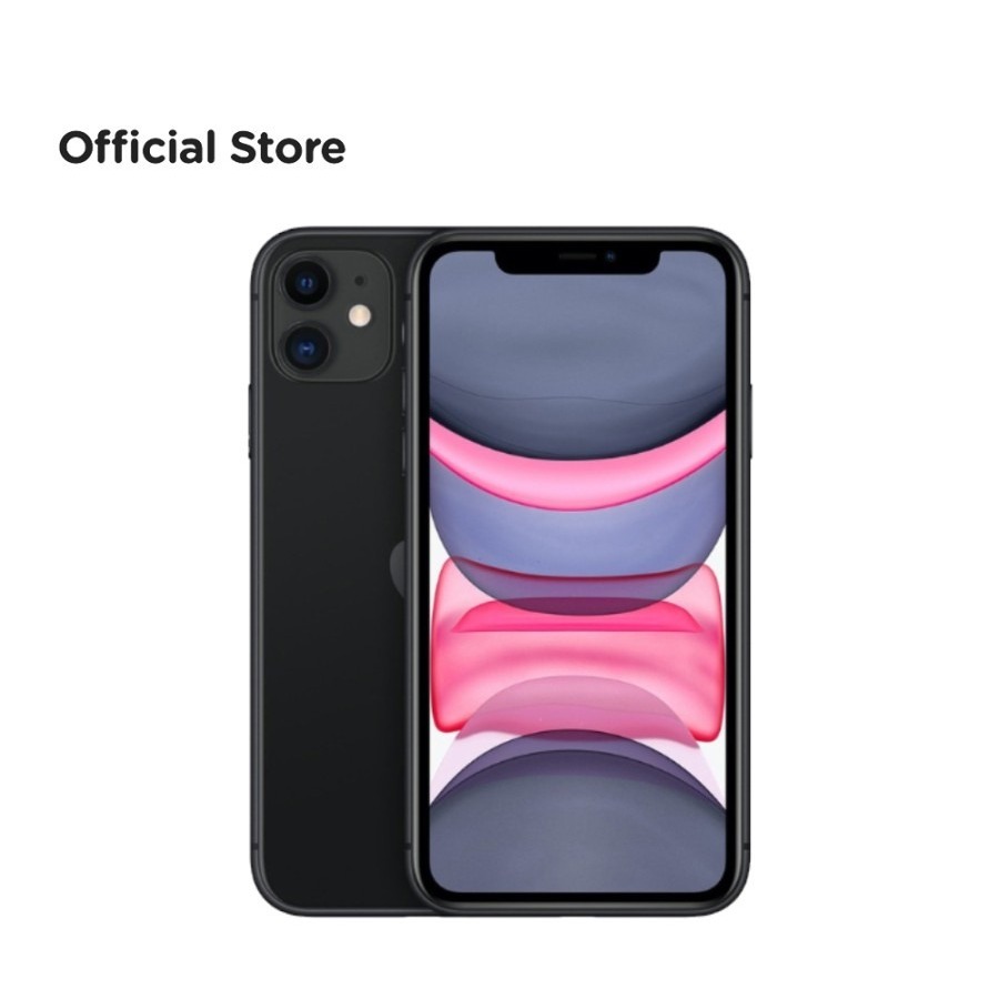 Apple iPhone 11 Garansi Resmi - 64GB 128GB - Promo 64 gb, BLACK