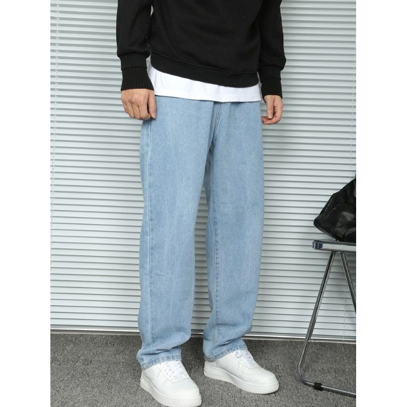 Celana Jeans Baggy Pants Pria Korean Style Celana Oversize Pria