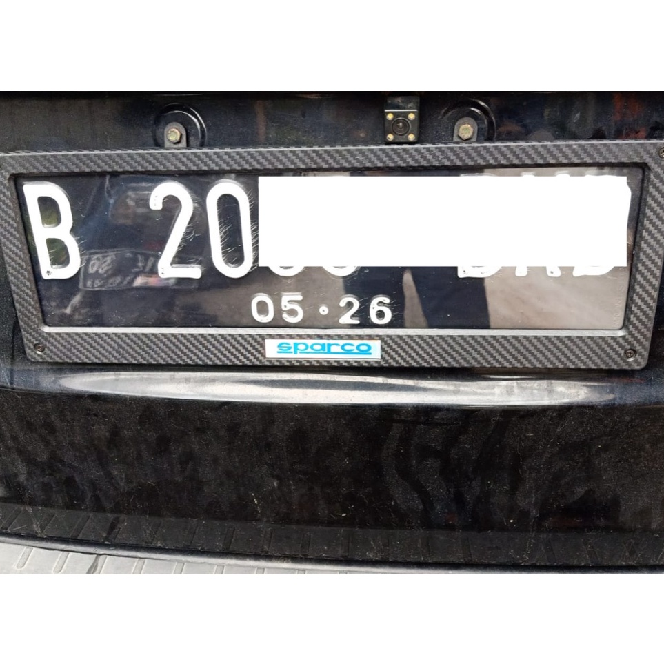 HAr Cover Plat Nomor Mobil Acrylik CARBON Tempat Plat Nomor CARBON