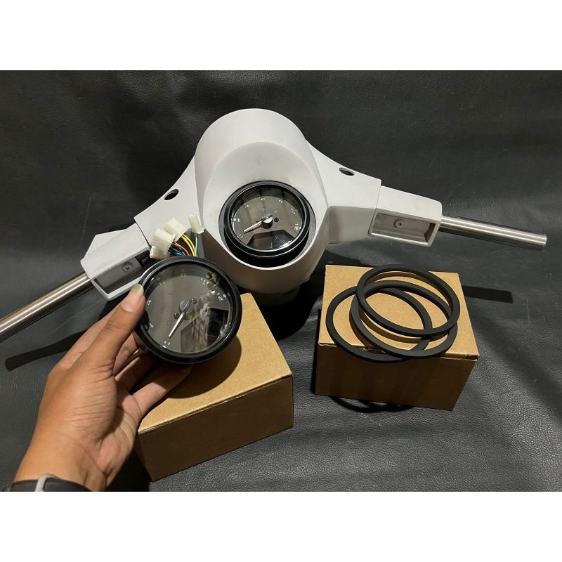 Spido spidometer speedometer vespa new px px digital custom model babon rpm bagus.