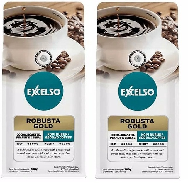 

READY STOK Excelso Kopi Robusta Gold 2 gr x 2